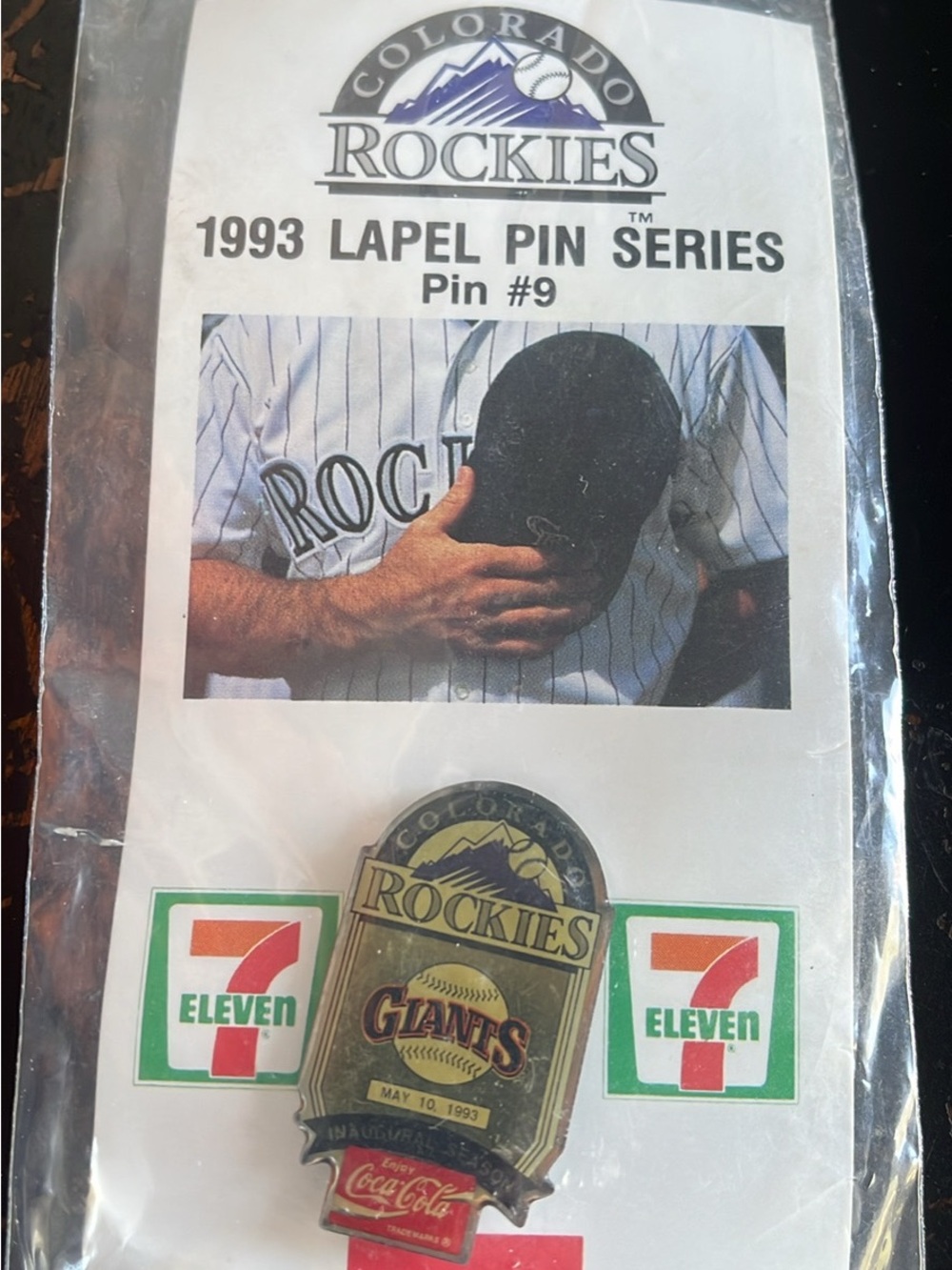 1993 Lapel Pin — Rockies Giants